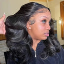 180% Density Body Wave 4x4 Short Bob 13x4 Lace Front Human Hair Wig
