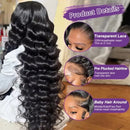 Loose Wave 13x6 Transparent Lace Frontal Brazilian Human Hair Wigs