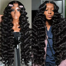 Loose Wave 13x6 Transparent Lace Frontal Brazilian Human Hair Wigs