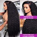 Jerry Curl 13x6 Transparent Lace Frontal Brazilian Human Hair Wigs
