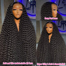 Jerry Curl 13x6 Transparent Lace Frontal Brazilian Human Hair Wigs