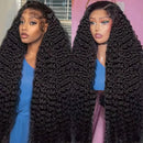 Jerry Curl 13x6 Transparent Lace Frontal Brazilian Human Hair Wigs