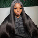 180% Density Full 2x6 Transparent Lace Front Straight Human Hair Wigs