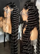 Loose Deep Wave 13x6 Transparent Lace Frontal Brazilian Human Hair Wig