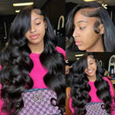 Body Wave 13x6 Transparent Lace Frontal Brazilian Human Hair Wigs