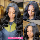 Body Wave 13x6 Transparent Lace Frontal Brazilian Human Hair Wigs