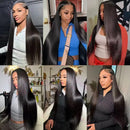 Straight Hair 13x6 Transparent Lace Frontal Brazilian Human Hair Wigs