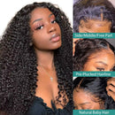 Kinky Curly 13x6 Transparent Lace Frontal Brazilian Human Hair Wigs