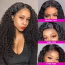 Kinky Curly 13x6 Transparent Lace Frontal Brazilian Human Hair Wigs