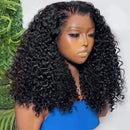 Kinky Curly 13x6 Transparent Lace Frontal Brazilian Human Hair Wigs