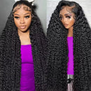 Jerry Curl 13x6 Transparent Lace Frontal Brazilian Human Hair Wigs