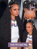 Jerry Curl 13x6 Transparent Lace Frontal Brazilian Human Hair Wigs