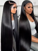 Beumax 13x6 Straight Lace Frontal Human Hair Wigs