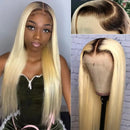Straight 1B/613 Transparent Lace 13x4 Frontal Wig 4x4 Closure Wig 13x6