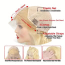 Straight 1B/613 Transparent Lace 13x4 Frontal Wig 4x4 Closure Wig 13x6
