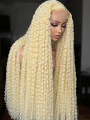 Beumax 200% Density 613 Blonde 13x4 Lace Frontal 13x6 Brazilian Curly