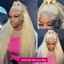 Deep Wave 613 Transparent Lace 13x4 Frontal Wig 4x4 Closure Wig 13x6x1