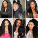 BeuMax Brazilian 13x4 Kinky Straight Lace Front Human Hair Wigs