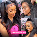 BeuMax Brazilian 13x4 Kinky Straight Lace Front Human Hair Wigs