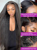 BeuMax Brazilian 13x4 Kinky Straight Lace Front Human Hair Wigs