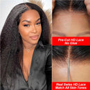 BeuMax Brazilian 13x4 Kinky Straight Lace Front Human Hair Wigs