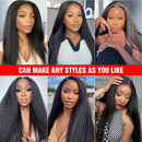 BeuMax Brazilian 13x4 Kinky Straight Lace Front Human Hair Wigs
