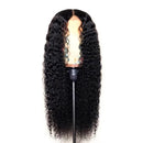 180% Density Full 4x4 Transparent Lace Front Water Wave Human Hair Wig