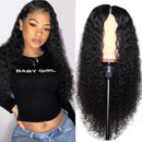 180% Density Full 4x4 Transparent Lace Front Water Wave Human Hair Wig