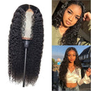 180% Density Full 4x4 Transparent Lace Front Water Wave Human Hair Wig