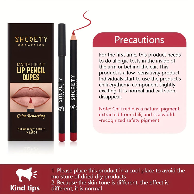Matte Lip Liner Set