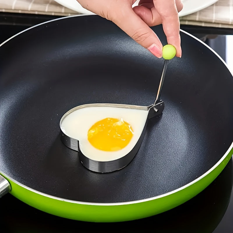 5pcs, Egg Rings, Stainless Steel Egg Cooking Rings, Pancake Mold For Frying Eggs And Omelet, Kitchen Gadgets, Kitchen Stuff, Kitchen Accessories, Home Kitchen Items