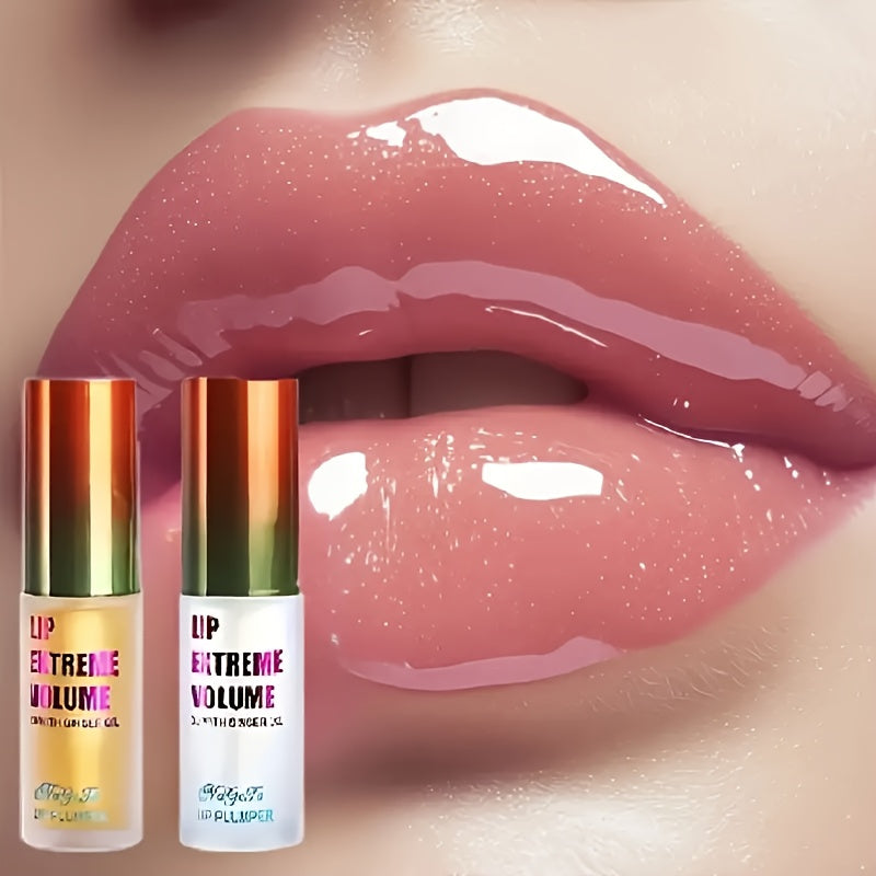 2pcs Instant Lip Plumping Serum- Long-lasting Plumping, Thickening, and Moisturizing Oil, Suitable for All Skin Types- Makes Lips Plump and Smooth