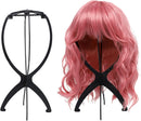 Wig Stand 2 Pack , Wig Head Stand Portable Wig Holder for Multiple Wigs, Wig Stands Tripod for Styling Wig Storage, Black two Packs