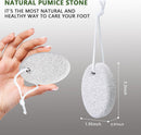 Natural Foot Pumice Stone Feet 2-Pack Lava Pedicure Tools Hard Skin Callus Remover Feet and Hands