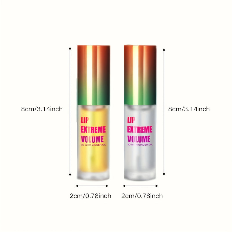 2pcs Instant Lip Plumping Serum- Long-lasting Plumping, Thickening, and Moisturizing Oil, Suitable for All Skin Types- Makes Lips Plump and Smooth
