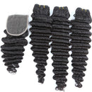 Beumax Double Drawn 12A Grade Loose Deep Wave BUNDLES with CLOSURES &