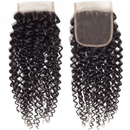 10A Grade Kinky Curly 4x4 Brazilian  5x5 Lace 6x6 Closure Remy Human H