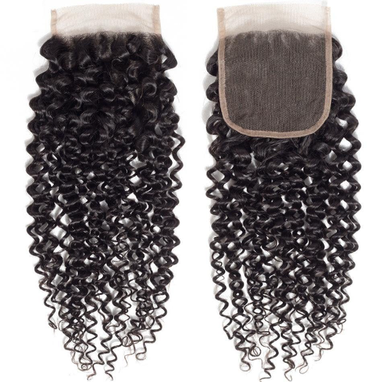 10A Grade Kinky Curly 4x4 Brazilian  5x5 Lace 6x6 Closure Remy Human H