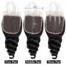 10A Grade Loose Wave 4x4 Brazilian 5x5 Lace 6x6 Closure Remy Human Hai