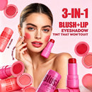 4-Piece Jelly Tint Set for Cheeks, Lips & Eyes
