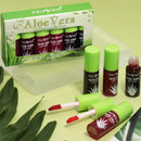 6-Piece Aloe Vera Lip Tint Set – Moisturizing Liquid Lipsticks with Glossy, Glitter Finish Lightweight Lipgloss