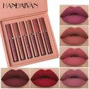 Handaiyan 6-Piece Non-Stick Liquid Lipstick Gift Set Long-Lasting Matte Lip Gloss Fade-Resistant Smooth Finish for Daily Wear & Special Occasions