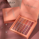 Handaiyan 6-Piece Non-Stick Liquid Lipstick Gift Set Long-Lasting Matte Lip Gloss Fade-Resistant Smooth Finish for Daily Wear & Special Occasions