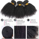Human Hair Bundles With Closure Afro Kinky Curly Peruvian Raw 3 4 Bundle With 4x4 5x5 HD Lace Closure Yaki Weave With 13x4 Frontal