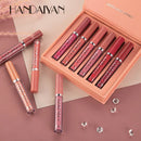 Handaiyan 6-Piece Non-Stick Liquid Lipstick Gift Set Long-Lasting Matte Lip Gloss Fade-Resistant Smooth Finish for Daily Wear & Special Occasions