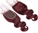 10A Grade #99J  Body Wave #1B/99j BUNDLES with 4x4 CLOSURES & 13x4 FRO