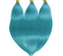 10A Grade Light Blue Straight BUNDLES with CLOSURES & FRONTALS