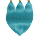 10A Grade Light Blue Straight BUNDLES with CLOSURES & FRONTALS