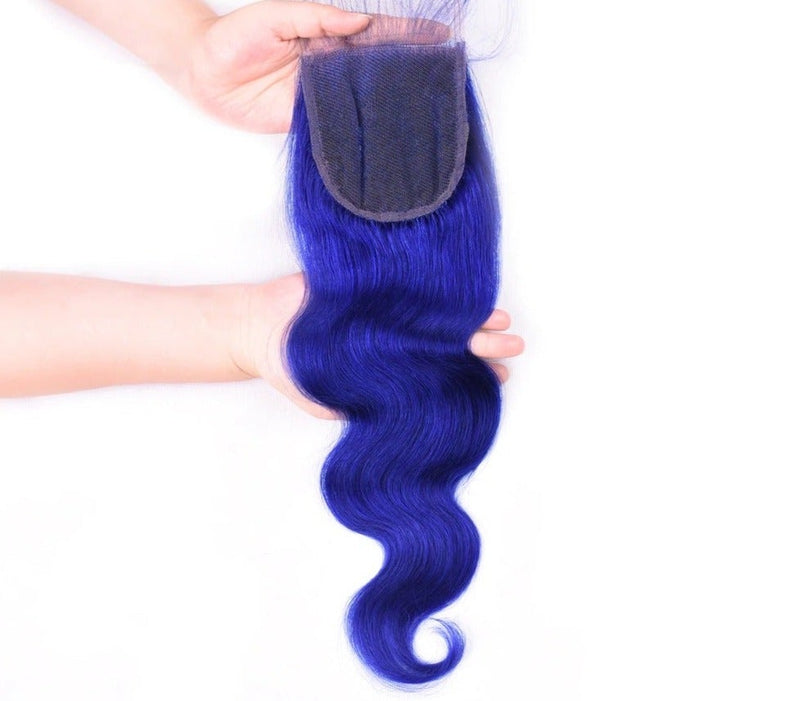10A Grade Blue Body Wave BUNDLES with CLOSURES & FRONTALS