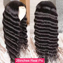 U Part Loose Deep V Part Human Hair Wigs For Black Women Brazilian Remy Hair